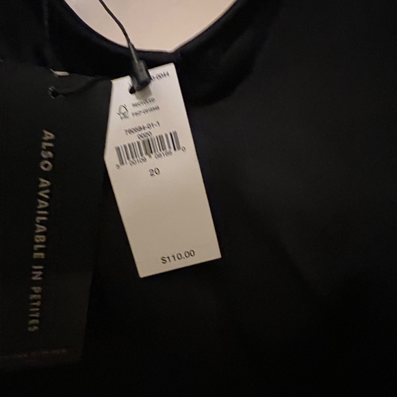 Banana Republic Black Slip Dress Bias Cut Asymmetrical Flounce Hem Size 20 - Picture 7 of 13